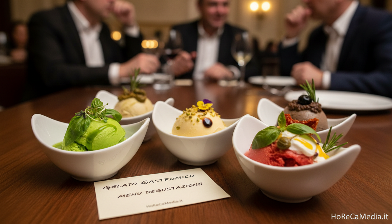 gelato gastronomico menu degustazione
