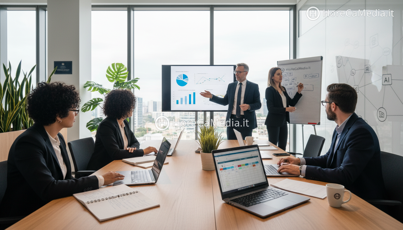 piano comunicazione horeca AI struttura