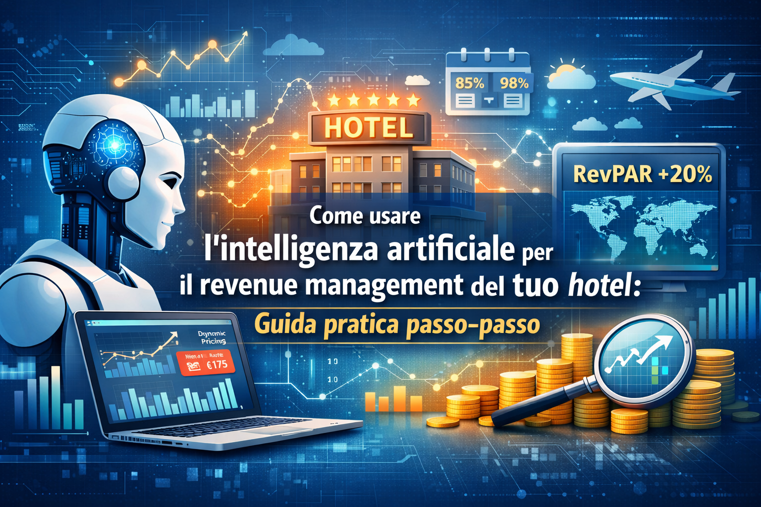 L’intelligenza artificiale (AI) sta trasformando il revenue management alberghiero da una disciplina manuale e basata su fogli Excel in un motore di crescita a ciclo continuo, guidato da dati e algoritmi predittivi.