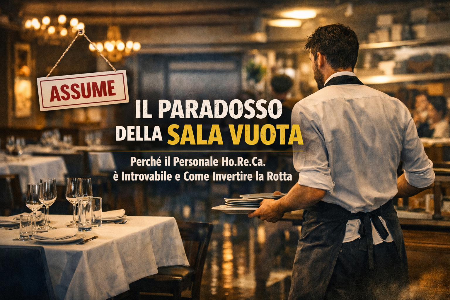 Diciamocelo ancora, nella ristorazione italiana contemporanea, il problema più urgente non è più riempire i tavoli, ma trovare chi ai quei tavoli porti i piatti.