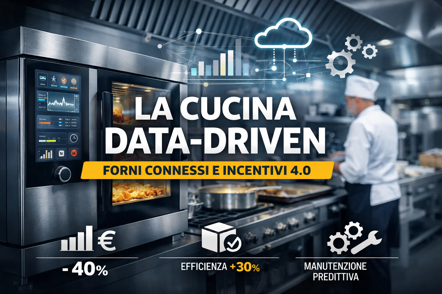 La Cucina Data-Driven: come i Forni Connessi e gli incentivi 4.0 salvano i margini della Ristorazione