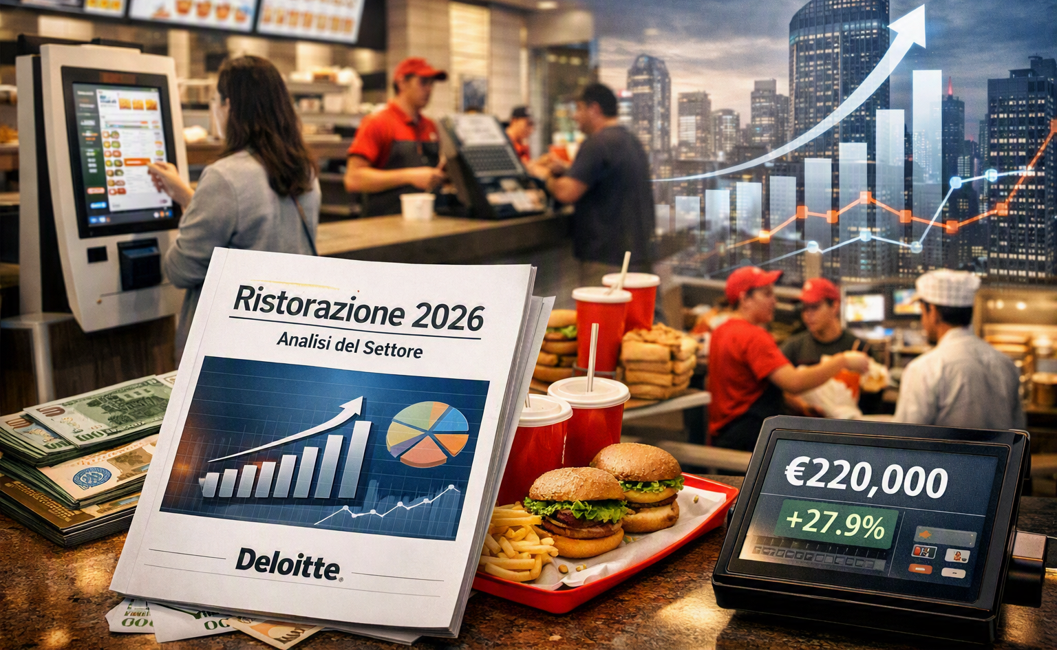 Mercato Ristorazione 2026: fatturato record e spinta verso i format catena. L’analisi del Report Deloitte